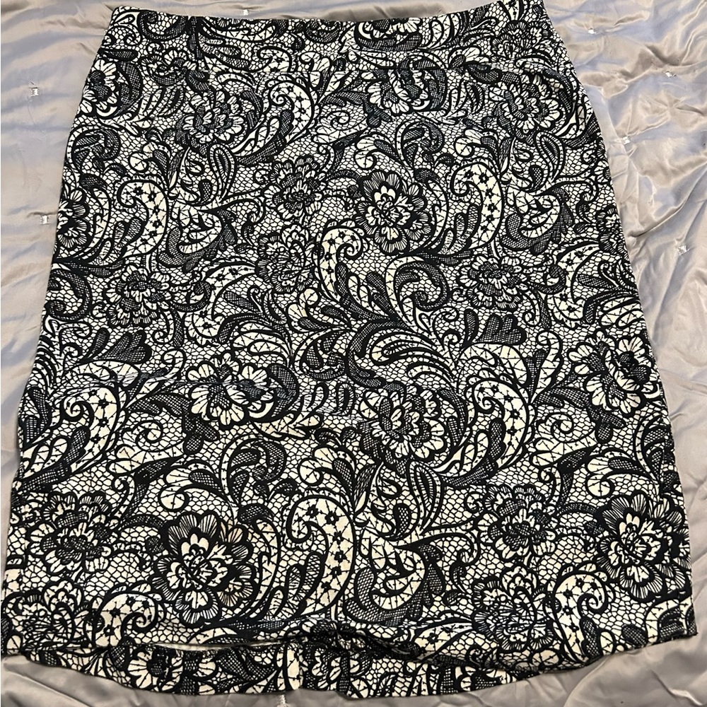 Black and white skirt